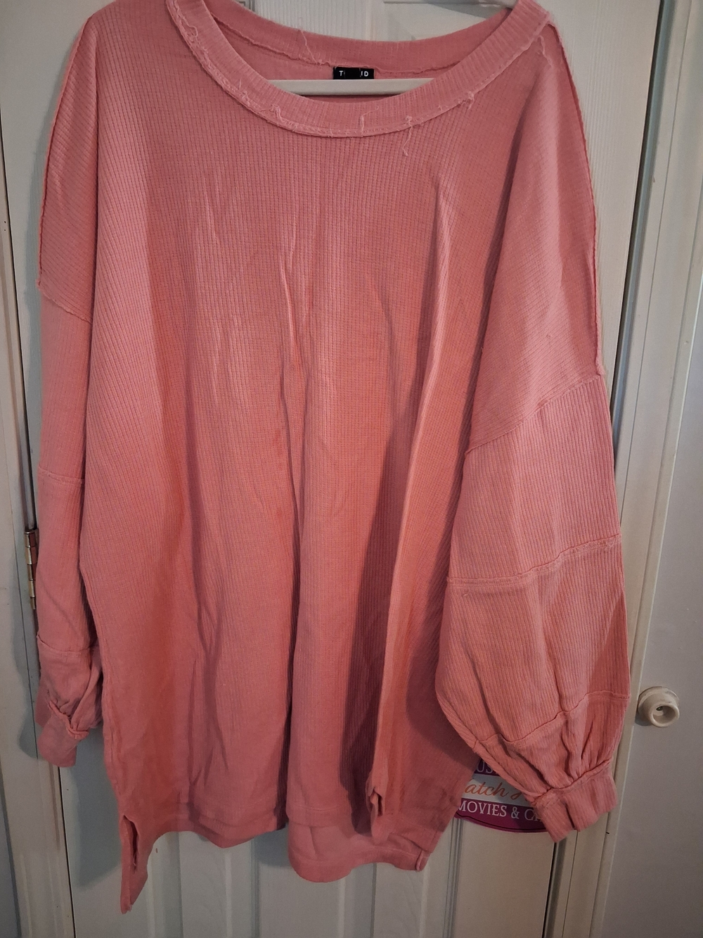 torrid Rose Pink Ribbed Long Sleeve Tunic